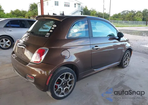 2012 Fiat 500 Sport z USA, uszkodzony, nr VIN 3C3CFFBRXCT183946
